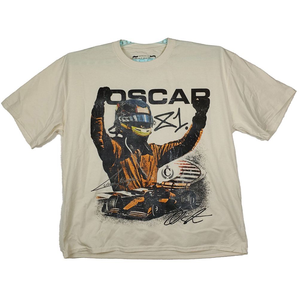 McLaren Racing Mitchell & Ness 2XL XXL Shirt Piastri #81 Distressed Artwork‎ New